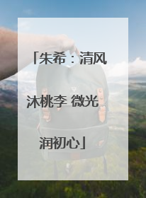 朱希：清风沐桃李 微光润初心