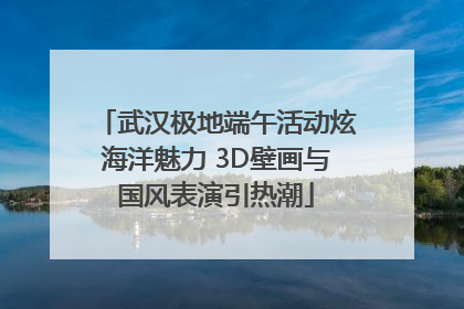 武汉极地端午活动炫海洋魅力 3D壁画与国风表演引热潮
