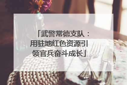 武警常德支队：用驻地红色资源引领官兵奋斗成长
