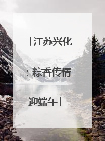 江苏兴化：粽香传情迎端午