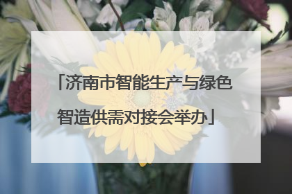 济南市智能生产与绿色智造供需对接会举办