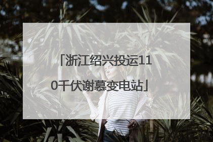 浙江绍兴投运110千伏谢慕变电站