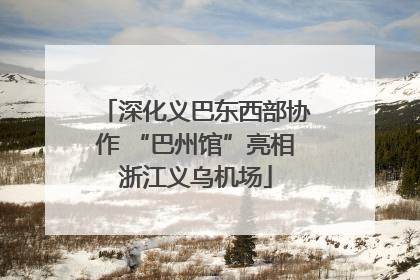 深化义巴东西部协作 “巴州馆”亮相浙江义乌机场