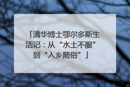 清华博士鄂尔多斯生活记：从“水土不服”到“入乡随俗”