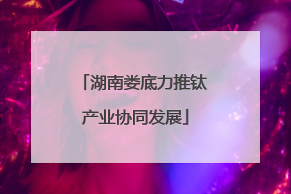 湖南娄底力推钛产业协同发展