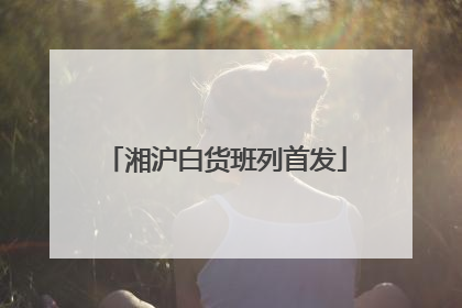 湘沪白货班列首发