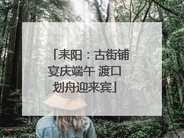 耒阳：古街铺宴庆端午 渡口划舟迎来宾