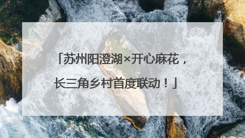苏州阳澄湖×开心麻花，长三角乡村首度联动！