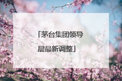 茅台集团领导层最新调整