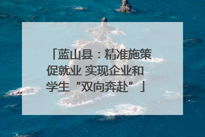 蓝山县：精准施策促就业 实现企业和学生“双向奔赴”