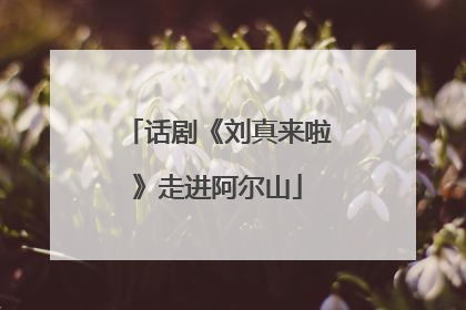 话剧《刘真来啦》走进阿尔山