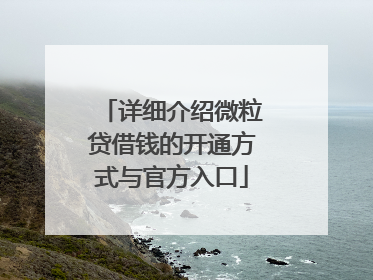详细介绍微粒贷借钱的开通方式与官方入口