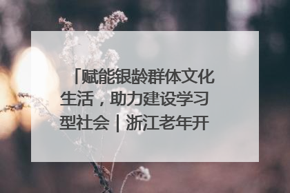 赋能银龄群体文化生活，助力建设学习型社会｜浙江老年开放大学艺术团成立