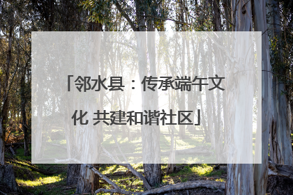 邻水县：传承端午文化 共建和谐社区