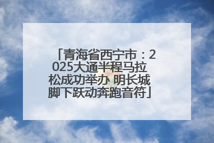 青海省西宁市：2025大通半程马拉松成功举办 明长城脚下跃动奔跑音符