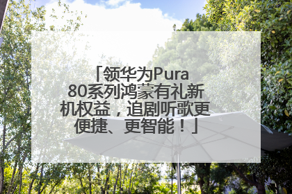 领华为Pura 80系列鸿蒙有礼新机权益，追剧听歌更便捷、更智能！
