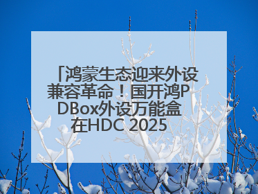 鸿蒙生态迎来外设兼容革命！国开鸿PDBox外设万能盒在HDC 2025大放异彩