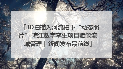 3D扫描为河流拍下“动态照片” 琼江数字孪生项目赋能流域管理｜新闻发布最前线