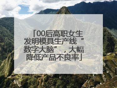 00后高职女生发明模具生产线“数字大脑”，大幅降低产品不良率