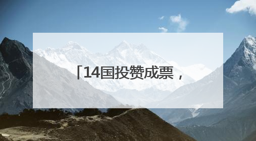 14国投赞成票，美国一票否决！安理会未通过决议