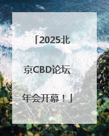 2025北京CBD论坛年会开幕！