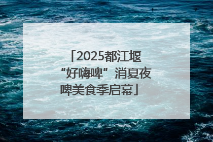 2025都江堰“好嗨啤”消夏夜啤美食季启幕