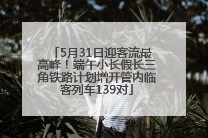5月31日迎客流最高峰！端午小长假长三角铁路计划增开管内临客列车139对